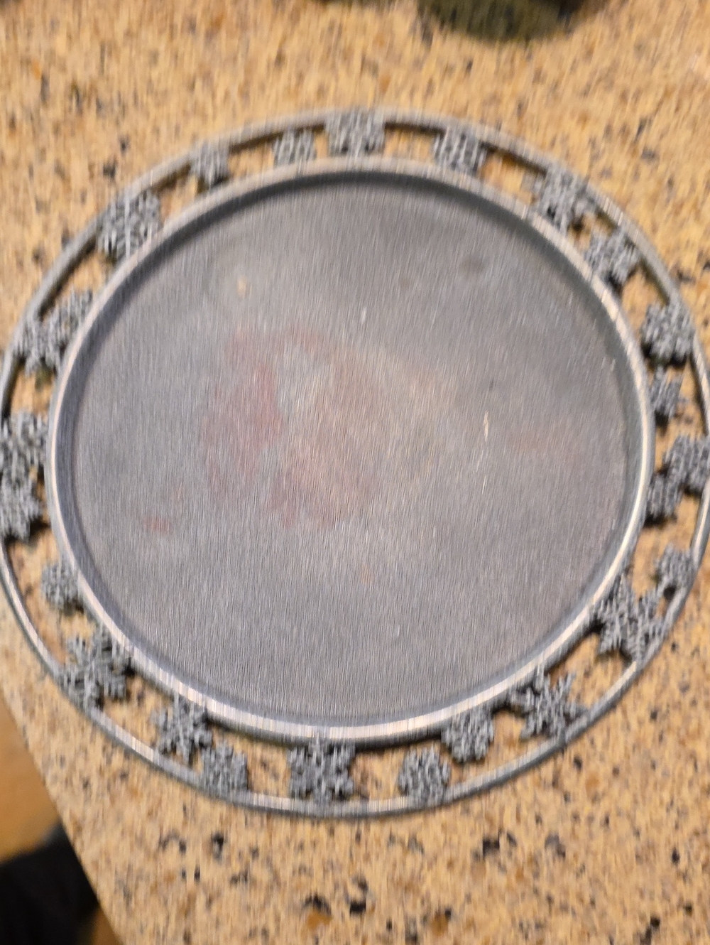 Decorativesilver Metal Accent Tray - Elegant Home Accent Candle Holder